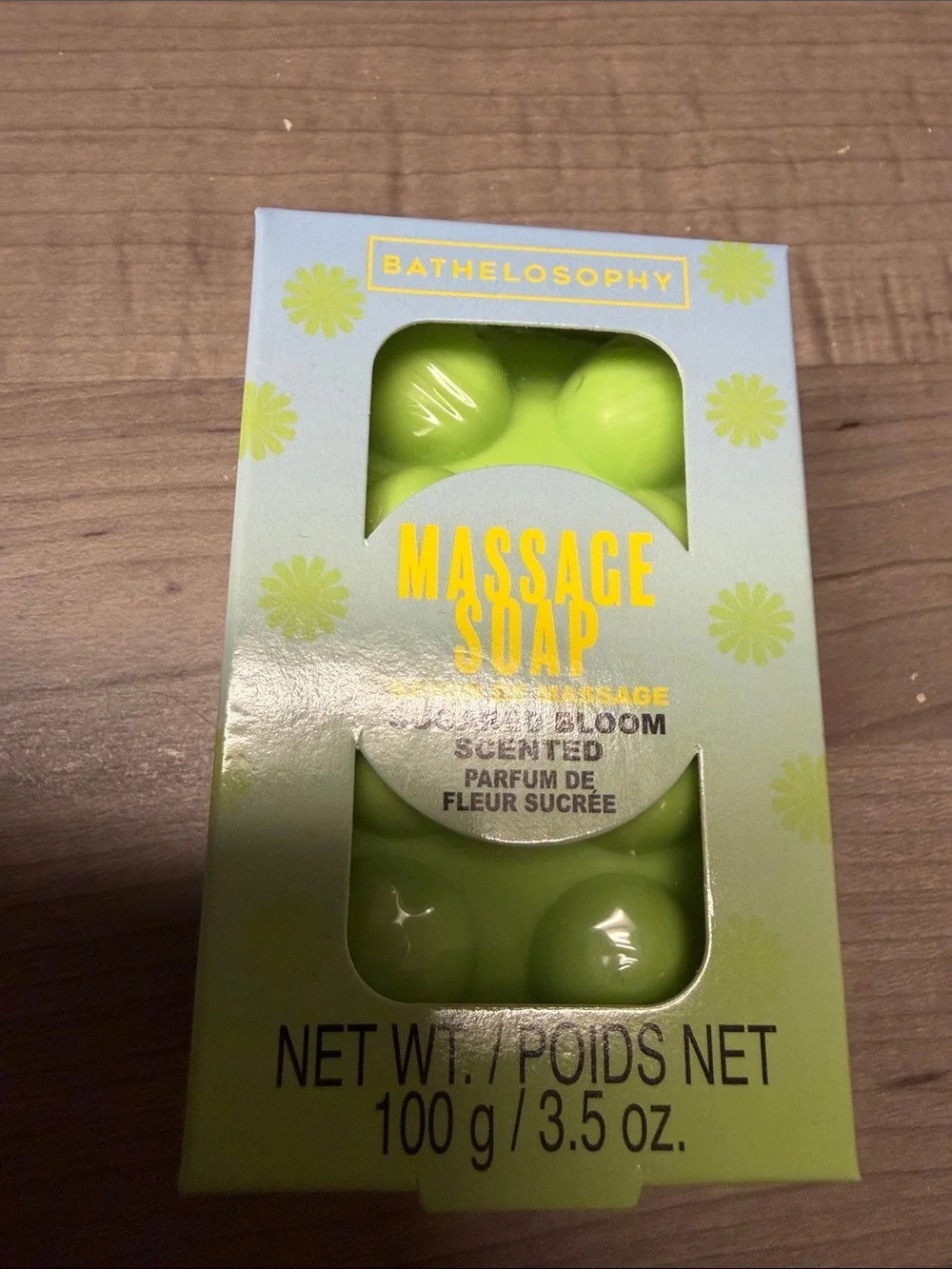 Green Massage Soap - Sweet Bloom Scented